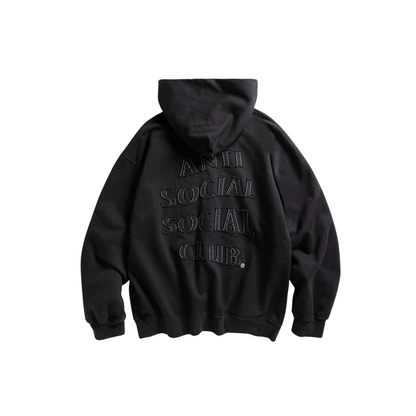 Anti Social Social Club Applique Mind Games Hoodie Black FW25 Back