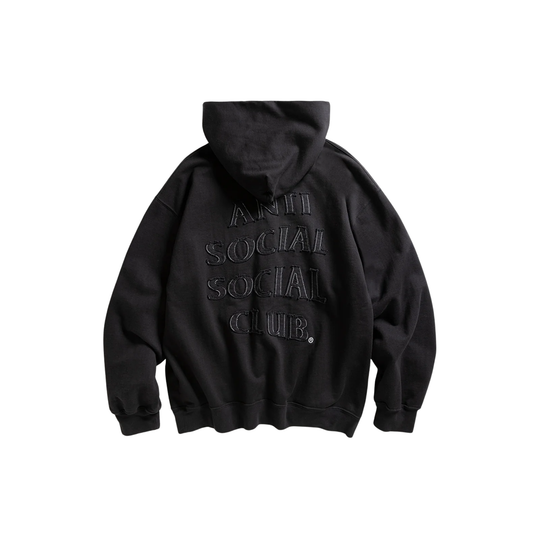 Anti Social Social Club Applique Mind Games Hoodie Black FW25 Back