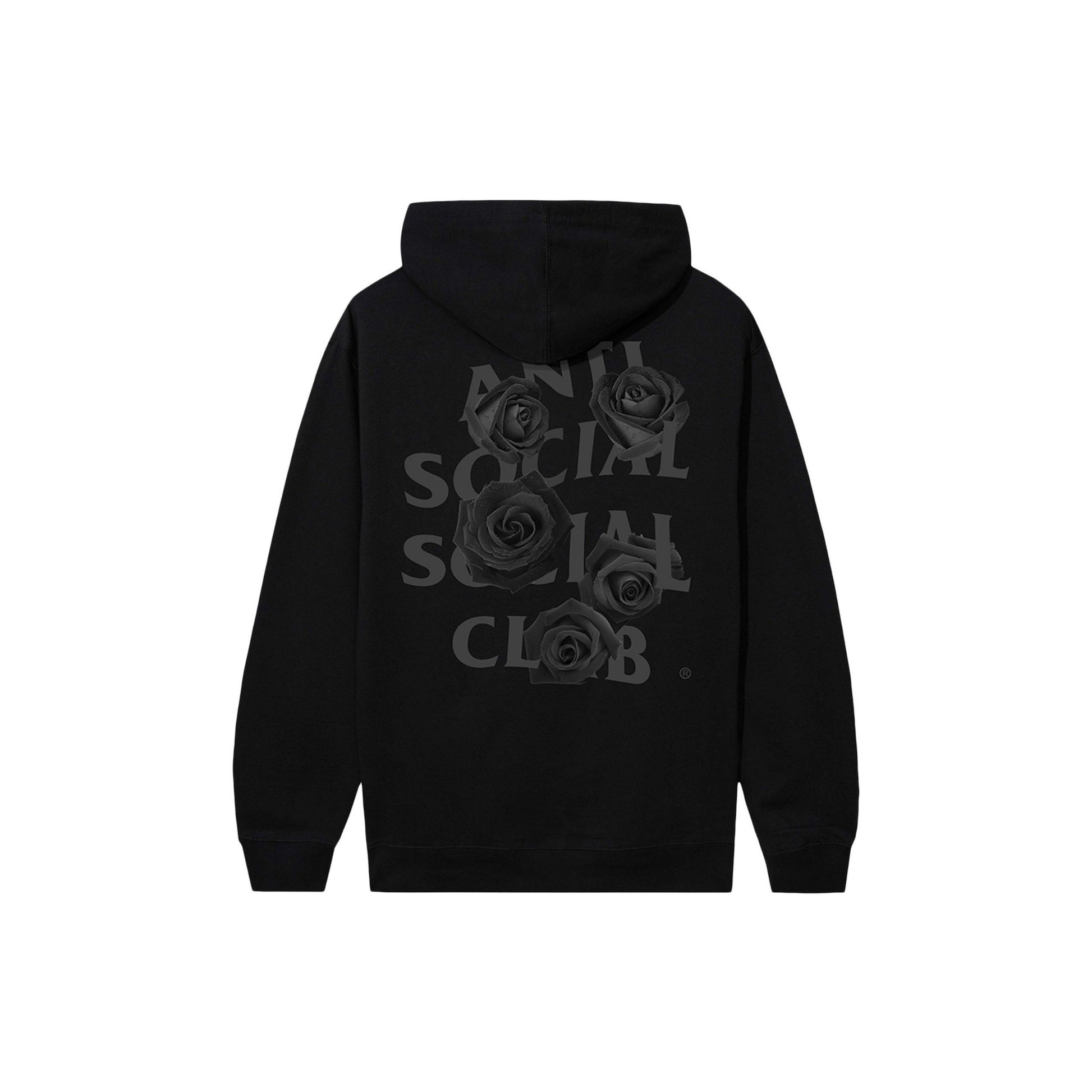 Anti Social Social Club Bat Emoji F&F Hoodie Royal Black Back