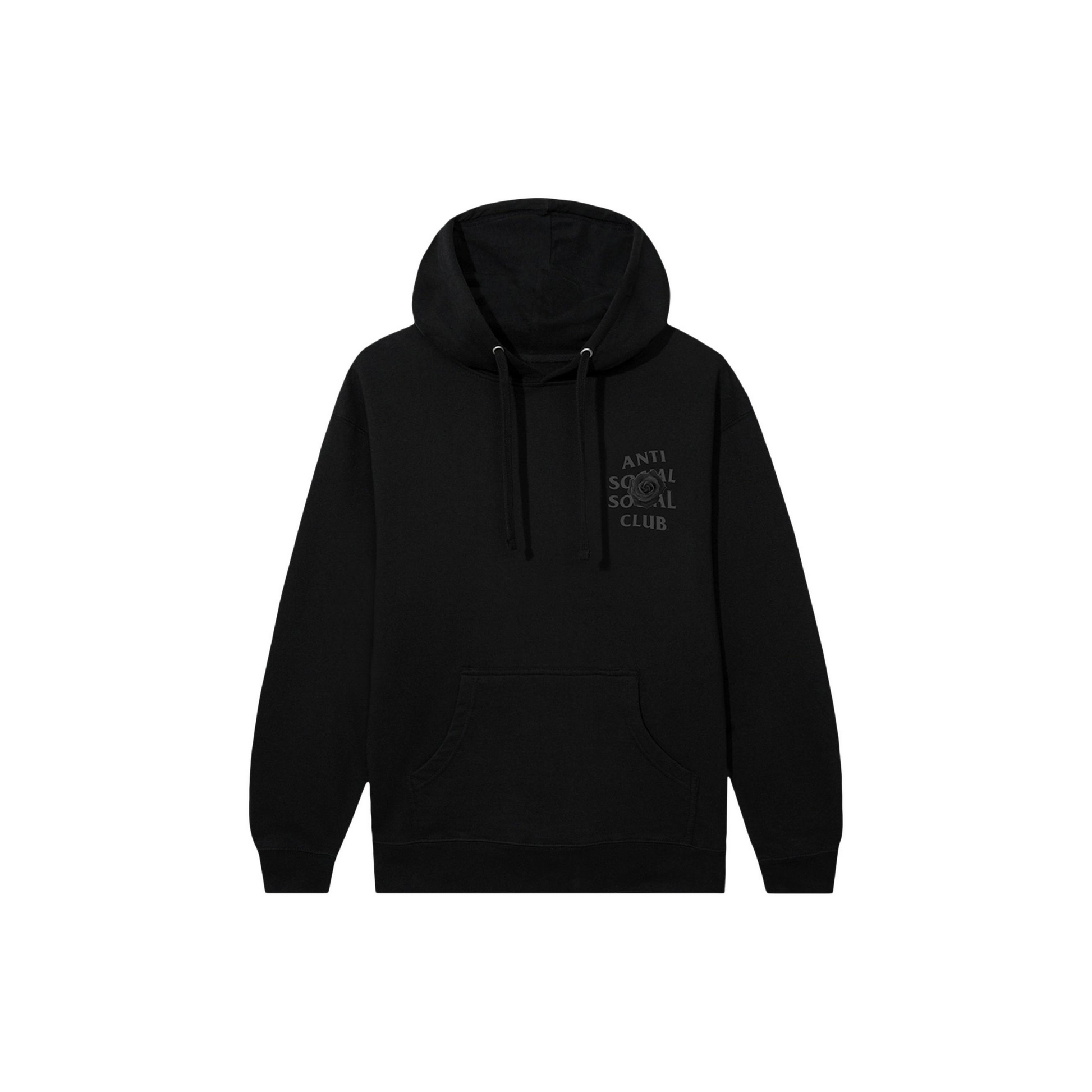 Anti Social Social Club Bat Emoji F&F Hoodie Royal Black Front