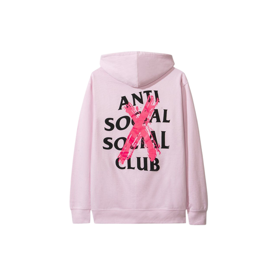 Anti Social Social Club Cancelled Hoodie Pink Back