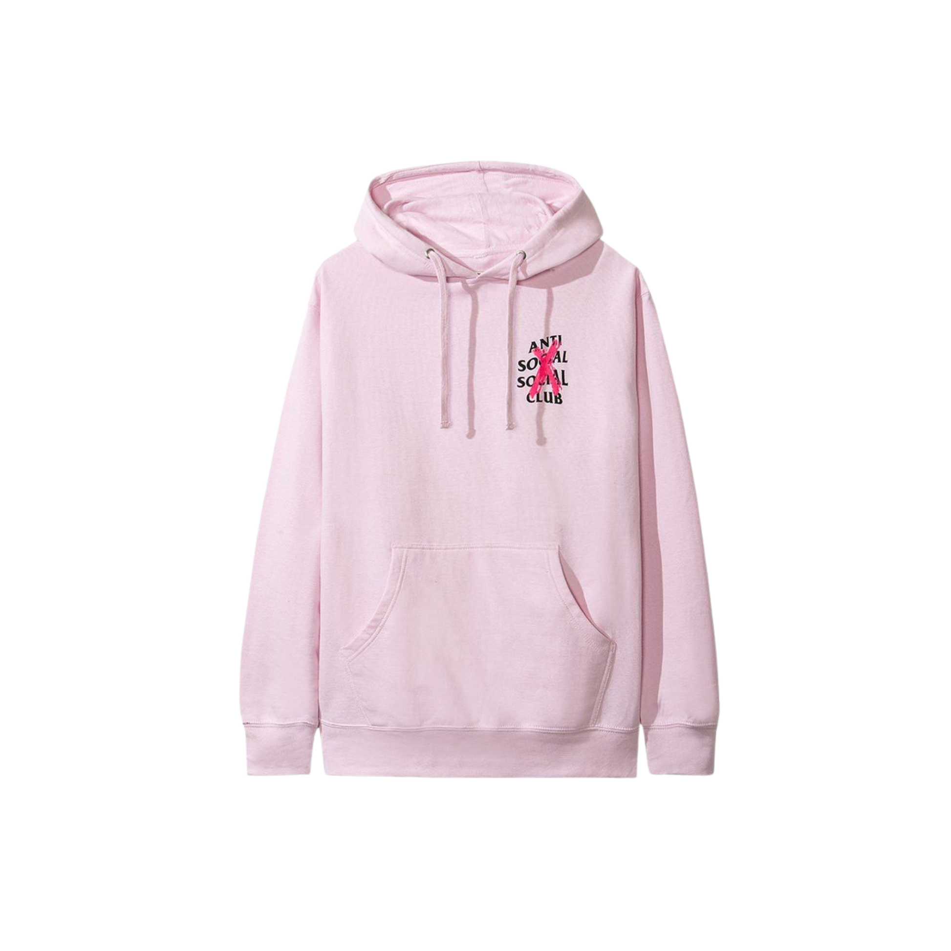 Anti Social Social Club Cancelled Hoodie Pink Front