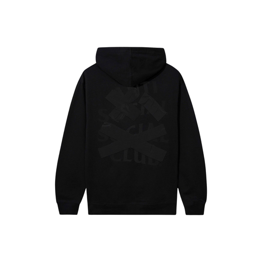 Anti Social Social Club Cancelled Tonal Hoodie Black Back