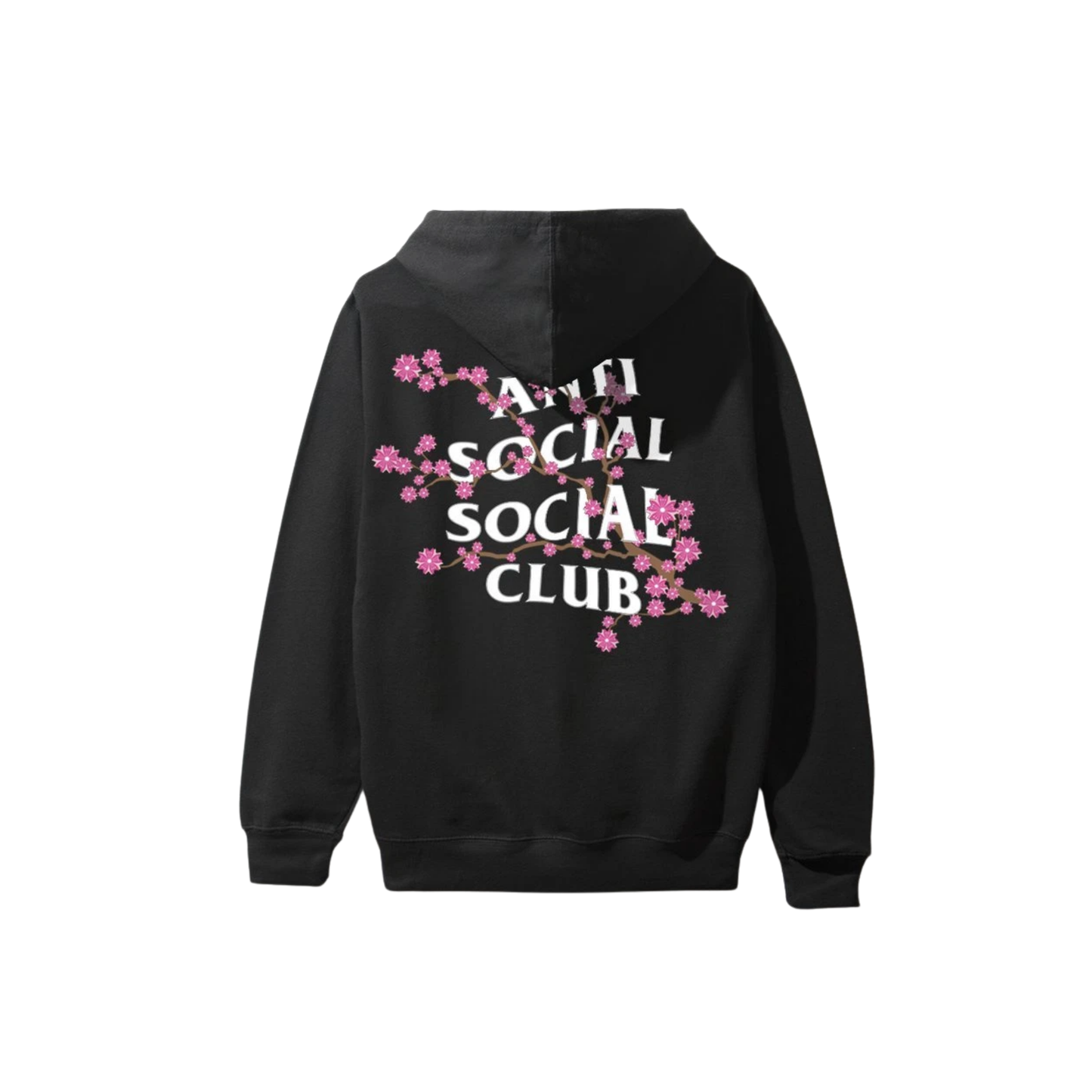 Anti Social Social Club Cherry Blossom Hoodie Black Back