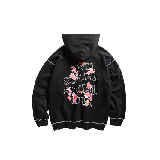 Anti Social Social Club Contrast Stitch Hoodie Black FW25 Back