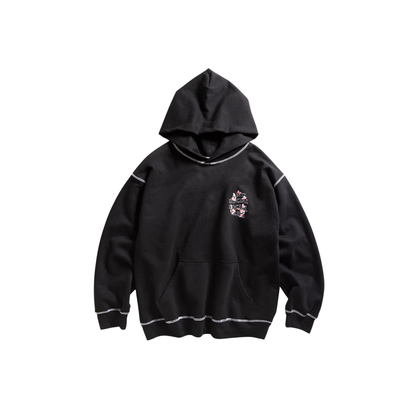 Anti Social Social Club Contrast Stitch Hoodie Black FW25 Front