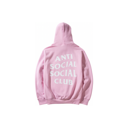 Anti Social Social Club Know You Better Hoodie Pink Back