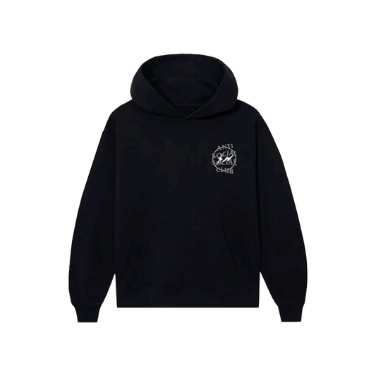 Anti Social Social Club x Fragment Half Tone Hoodie Black Grey Front