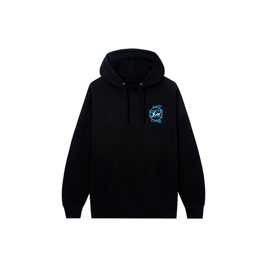 Anti Social Social Club x Fragment Precious Petals Hoodie Black Blue Front