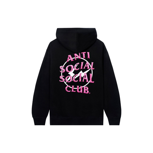 Anti Social Social Club x Fragment Precious Petals Hoodie Black Pink Back