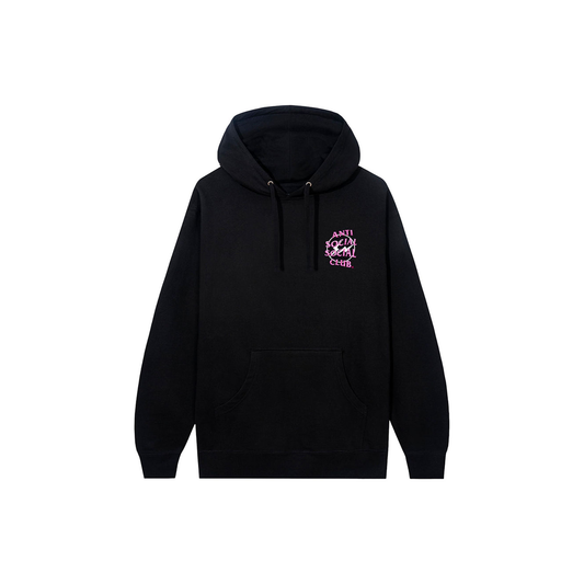 Anti Social Social Club x Fragment Precious Petals Hoodie Black Pink Front