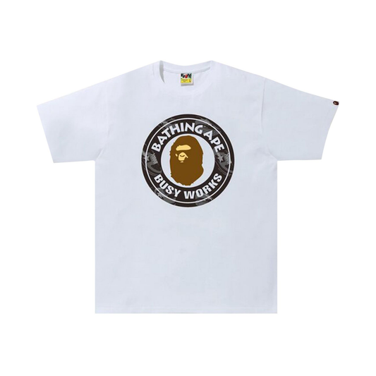 BAPE Busy Works Tee White Front