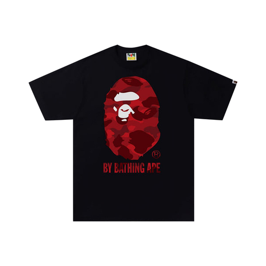 BAPE Color Camo By Bathing Ape Tee Black Red Front