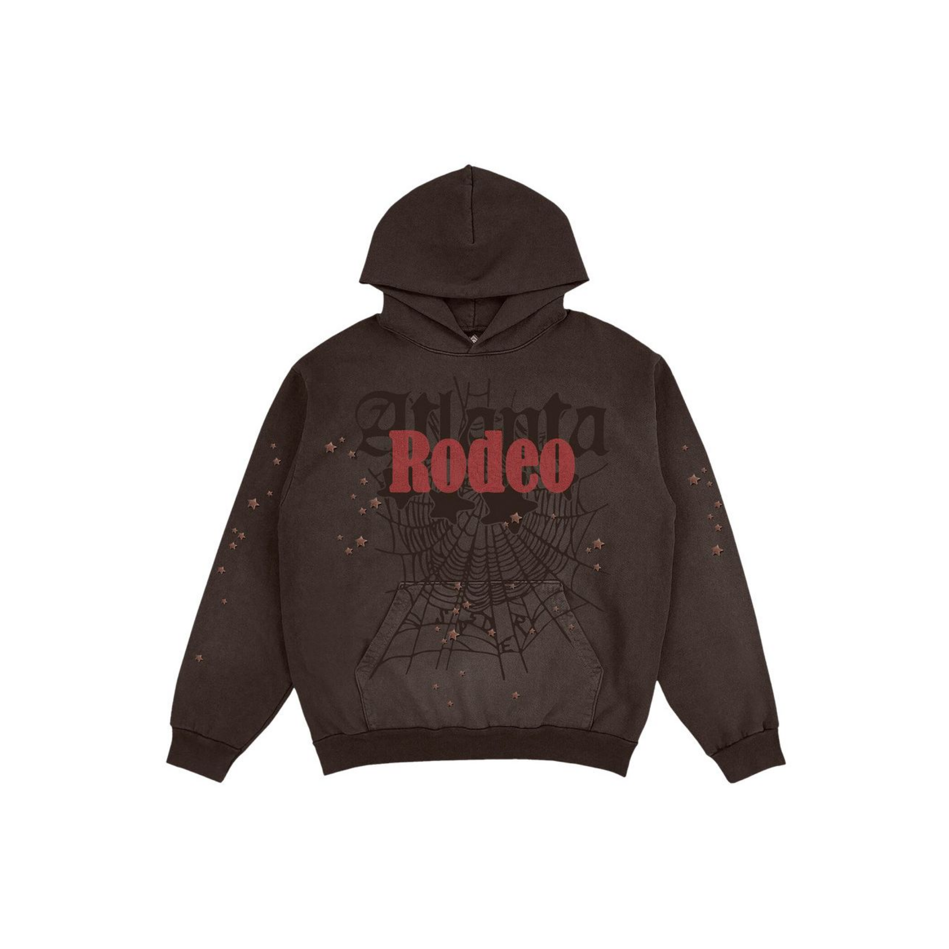Cactus Jack by Travis Scott x Sp5der Days Before Rodeo Hoodie Brown Front