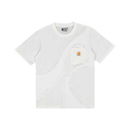 Carhartt Fantasy Ehereal Patchwork Pocket Tee White Front