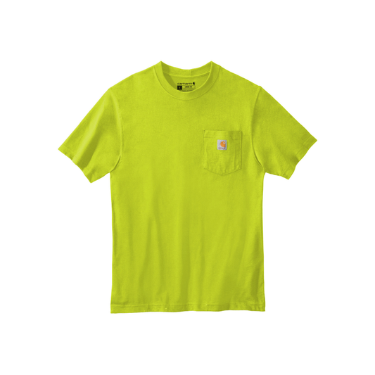 Carhartt K87 Heavyweight Pocket Tee Brite Lime Front