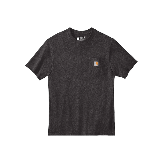Carhartt K87 Heavyweight Pocket Tee Carbon Heather Front