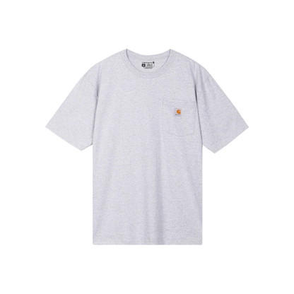Carhartt K87 Heavyweight Pocket Tee Heather Grey Front