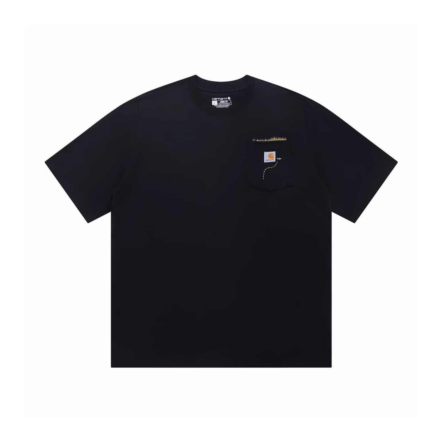 Carhartt Little Wasp Pocket Tee Black Front