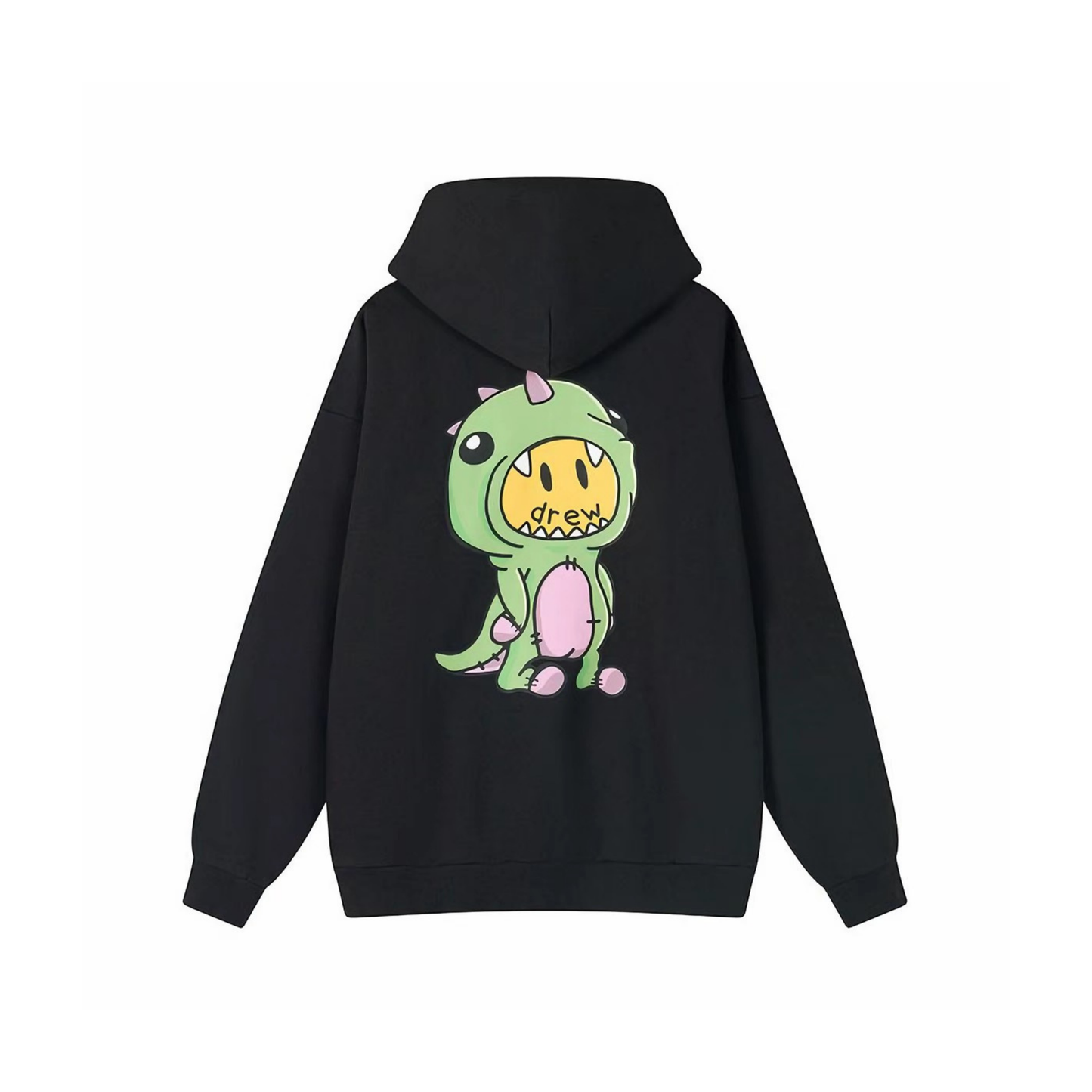 Drew House Back Dinodrew Zip Up Hoodie Black Back