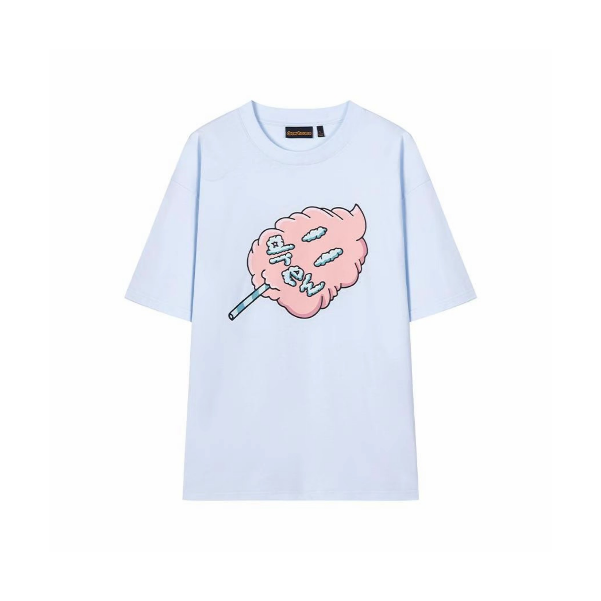 Drew House Cotton Candy Tee Light Blue SS25 Front