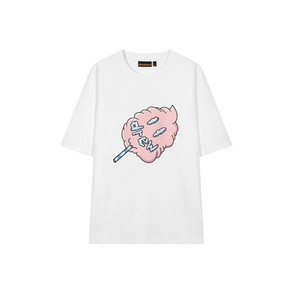 Drew House Cotton Candy Tee White SS25 Front