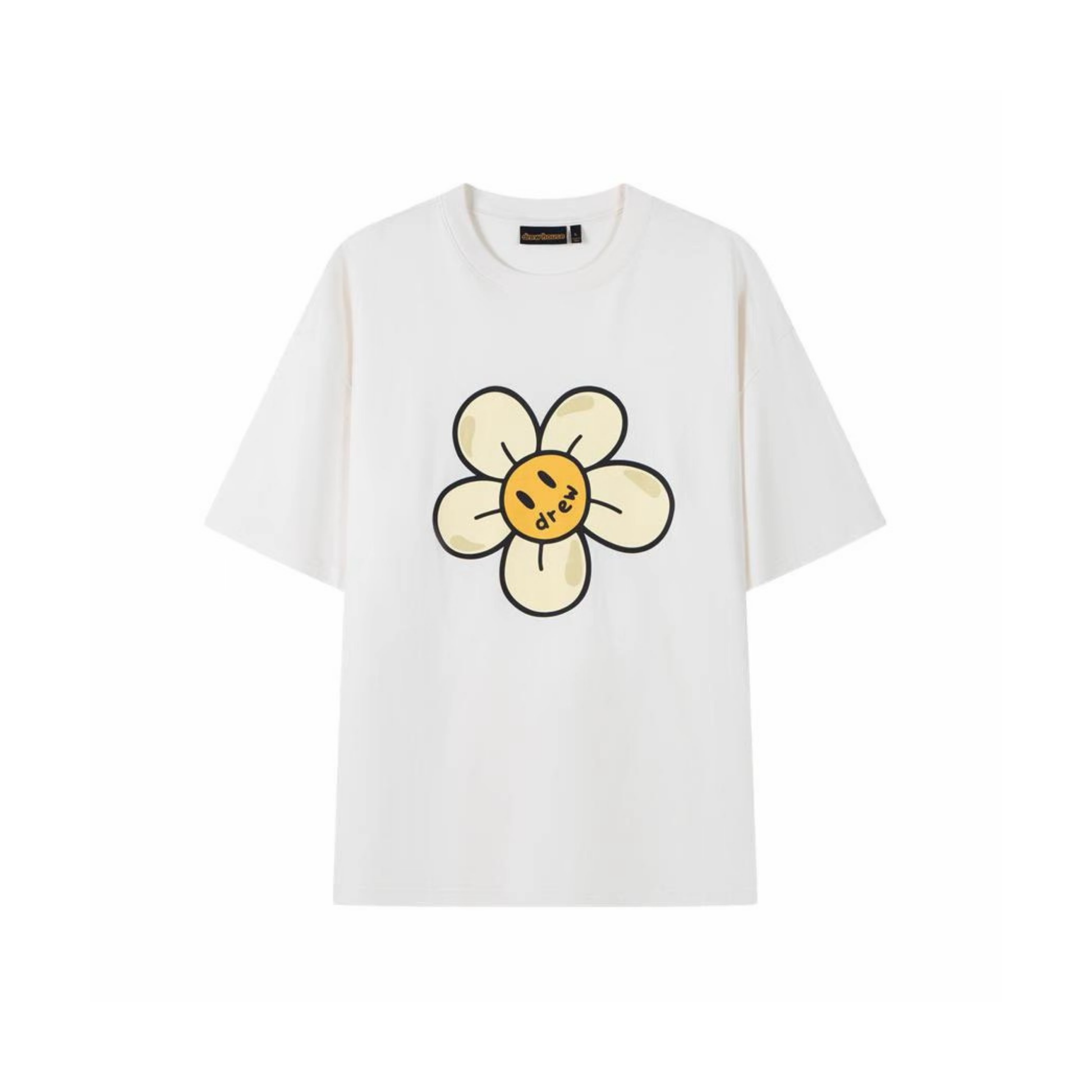 Drew House Daisy Tee White SS25 Front