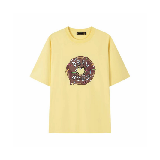 Drew House Donut SS Tee Light Yellow SS25 Front