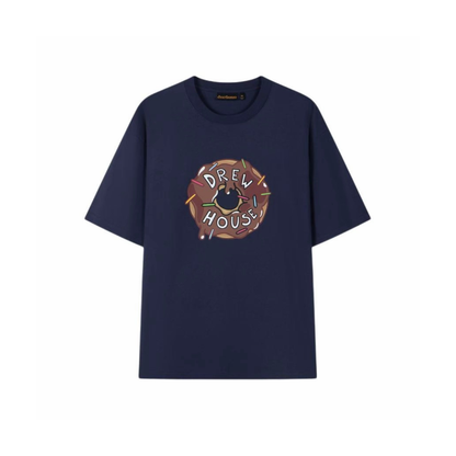 Drew House Donut SS Tee Navy SS25 Front