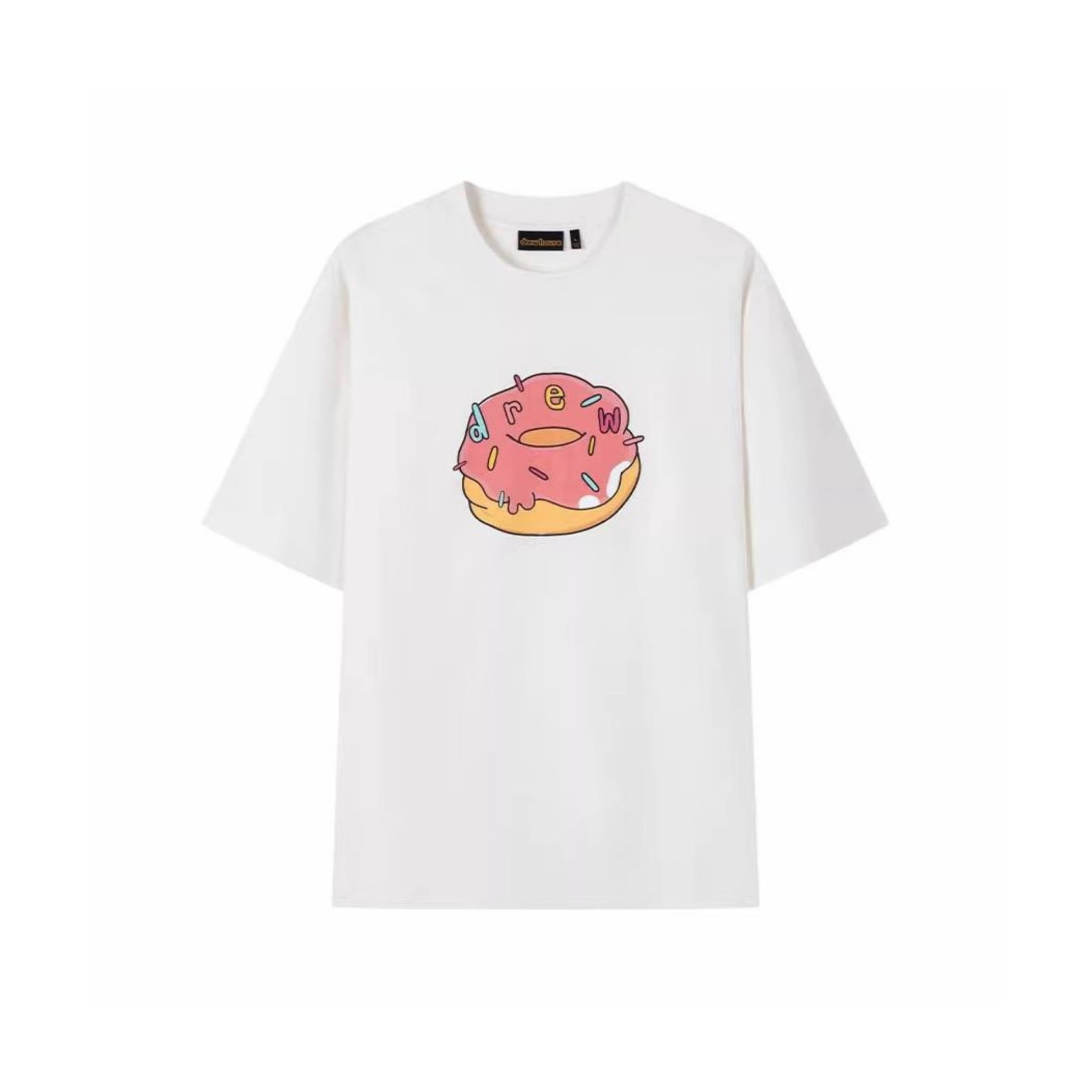 Drew House Donut SS Tee White SS25 Front