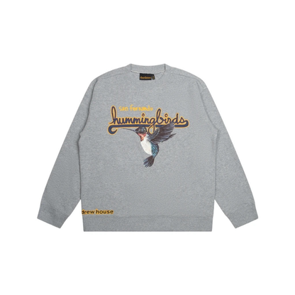 Drew House Hummingbirds Crewneck Grey Front