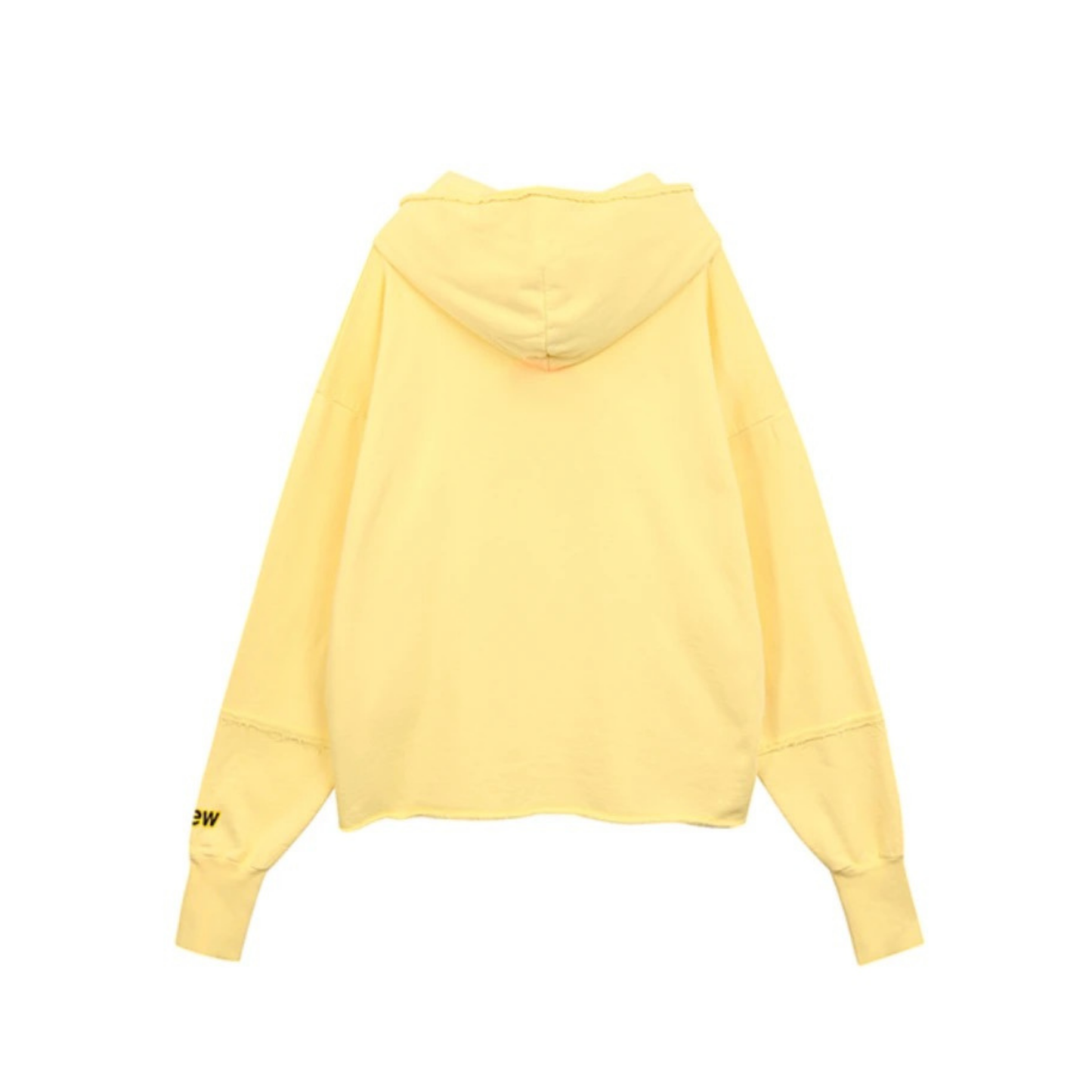 Drew House Mascot Deconstructed Hoodie Light Yellow Back