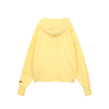 Drew House Mascot Deconstructed Hoodie Light Yellow Back