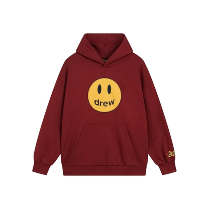 Drew House Mascot Oversized Hoodie Burgundy Front