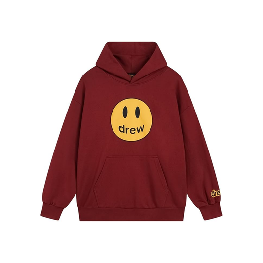 Drew House Mascot Oversized Hoodie Burgundy Front