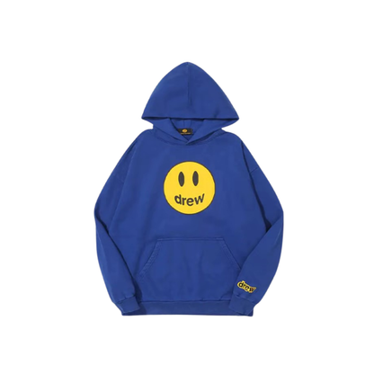 Drew House Mascot Oversized Hoodie Ink Blue Front