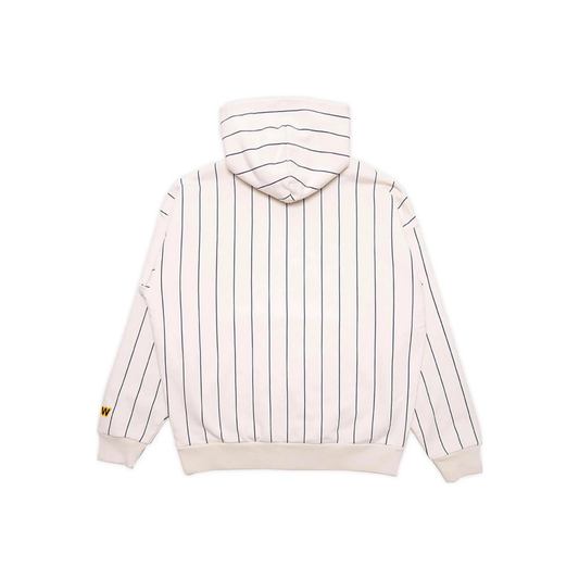 Drew House Mascot Oversized Hoodie Navy Pinstripe Back