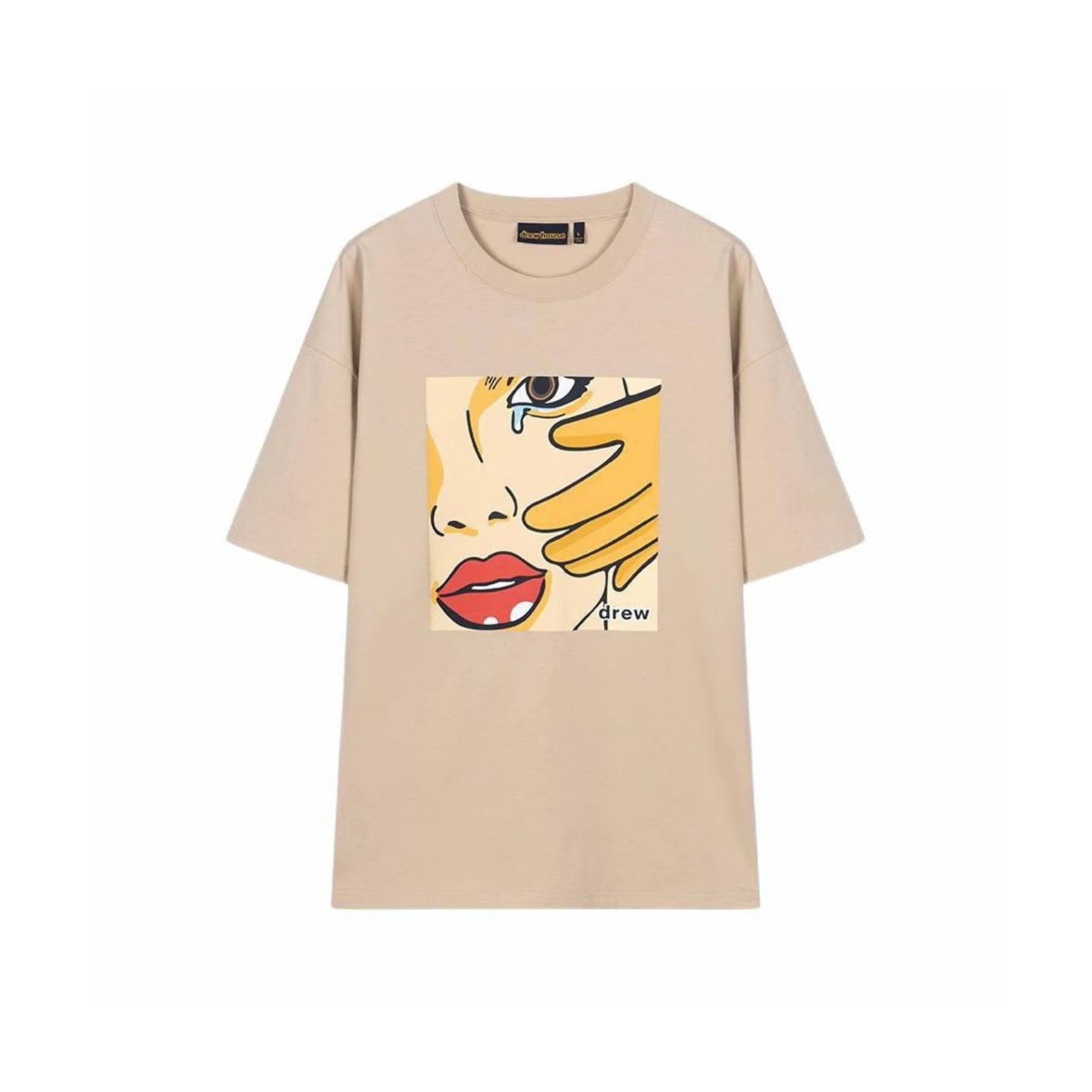 Drew House No Tears Tee Sand SS25 Front