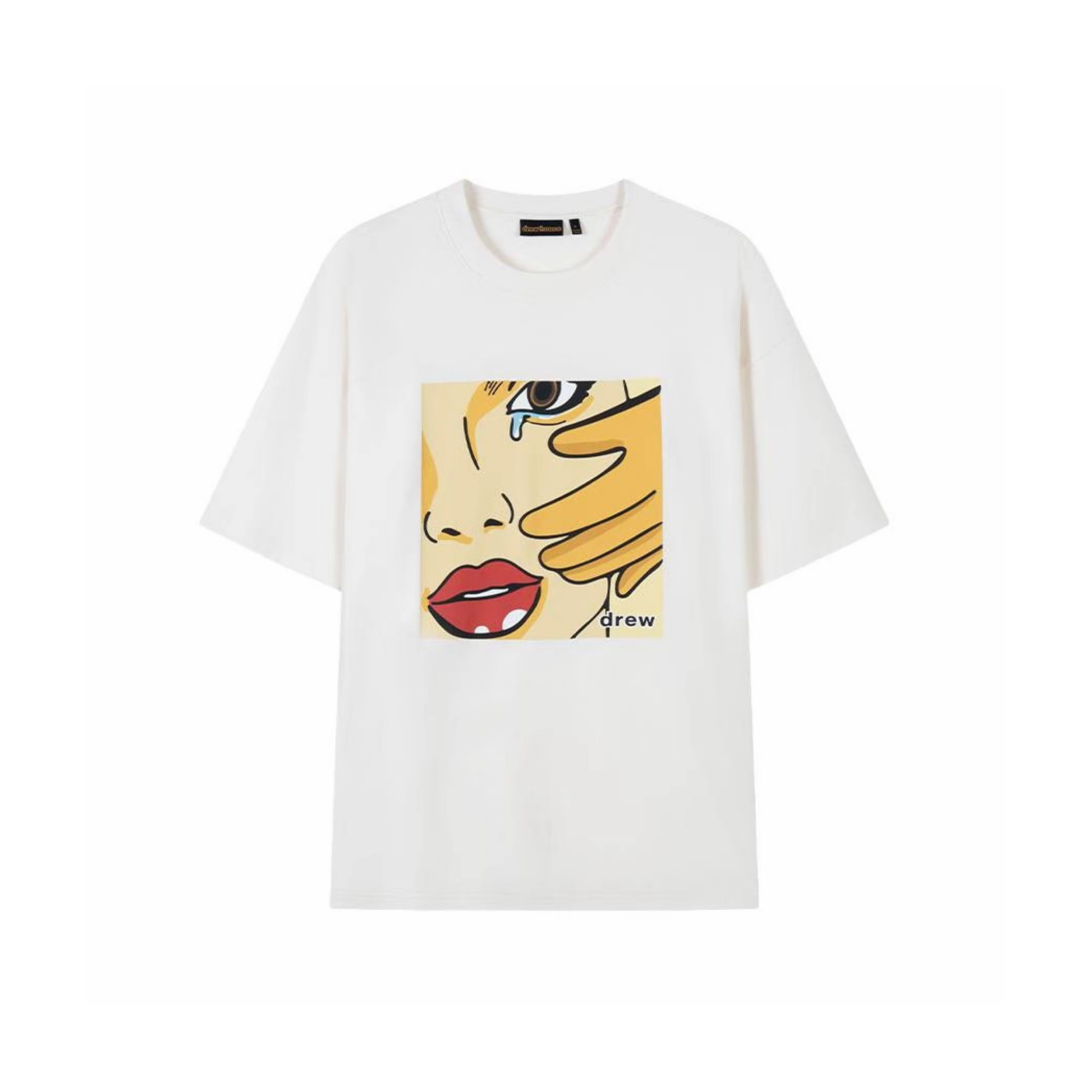 Drew House No Tears Tee White SS25 Front