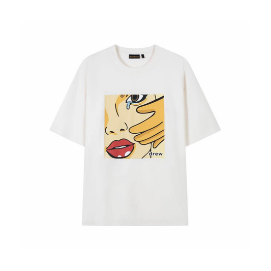 Drew House No Tears Tee White SS25 Front