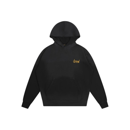 Drew House Scribble Boxy Hoodie Faded Black Front