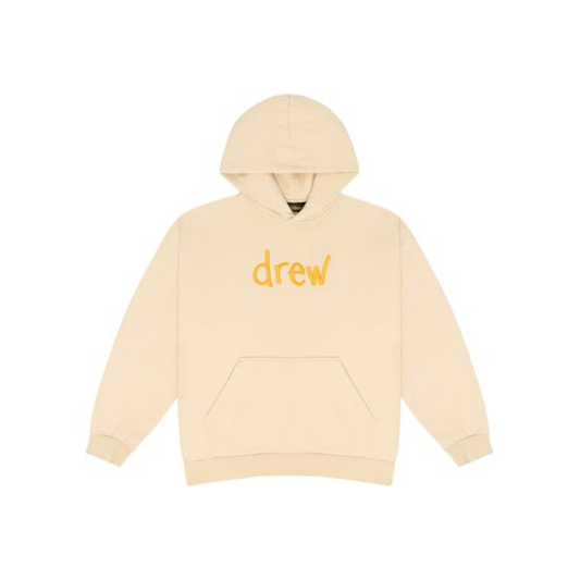Drew House Scribble Oversized Hoodie Biscotti Front