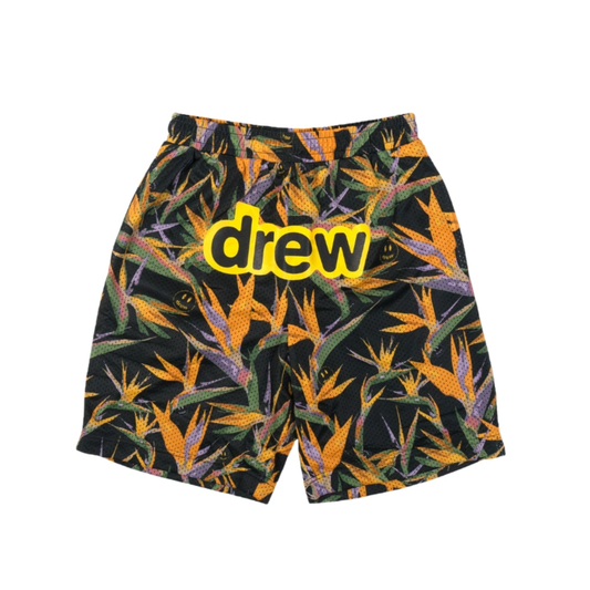 Drew House Secret Birds of Paradise Shorts Black Front