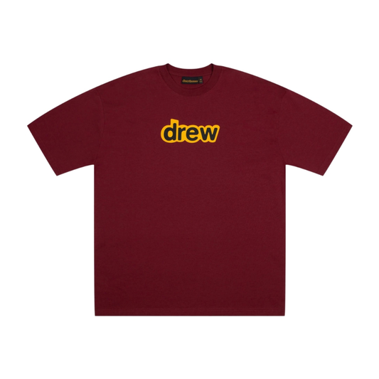 Drew House Secret SS Tee Burgundy Front