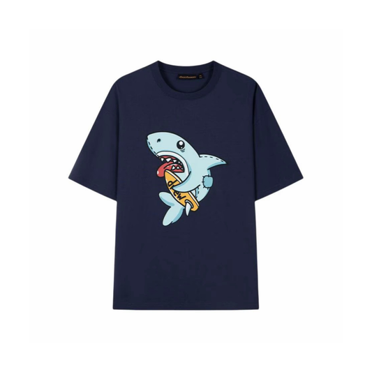 Drew House Shark Tee Navy SS25 Front