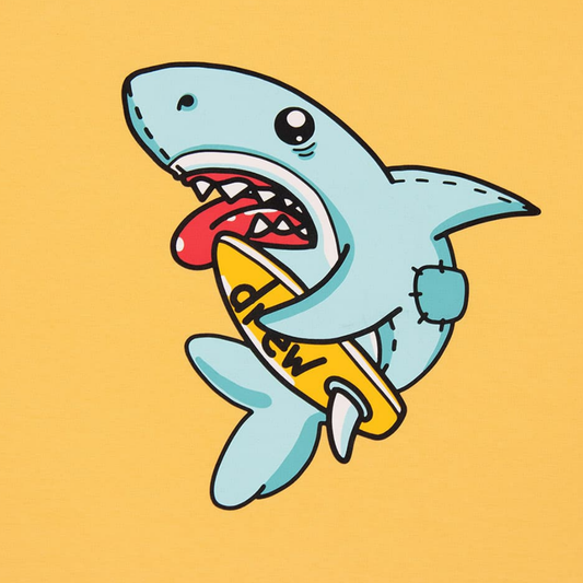 Drew House Shark Tee Orange Front Logo