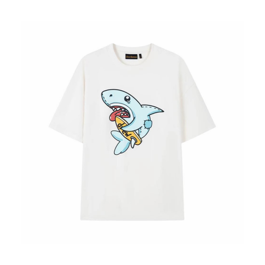 Drew House Shark Tee White SS25 Front