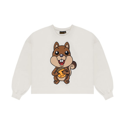 Drew House Sherman Boxy Crewneck Off White Front