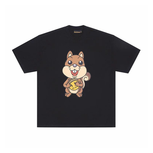 Drew House Sherman Squirrel SS Tee Black Front