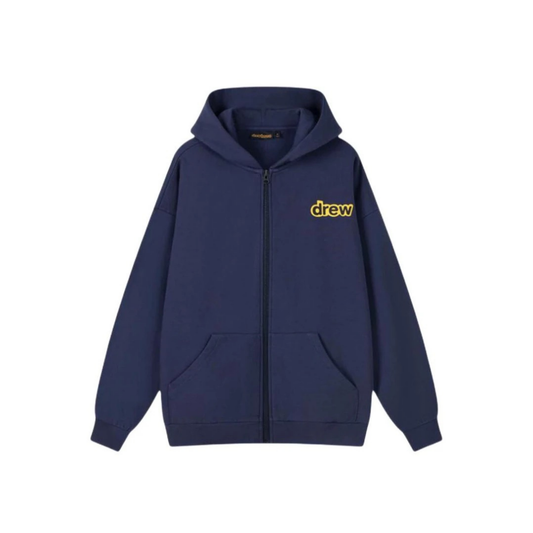 Drew House Sherman Zip Up Hoodie Navy Front